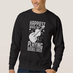 Kontrabass-Musikinstrument-Spieler Anfänger-Lektio Sweatshirt