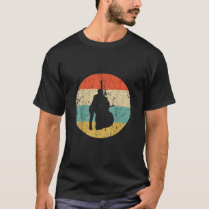 Kontrabass-Shirt - Vintage Retro-Musik T-Shirt