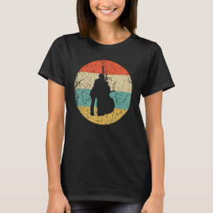 Kontrabass-Shirt - Vintage Retro-Musik T-Shirt