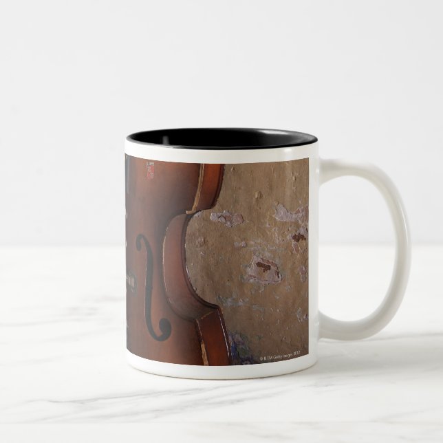Kontrabass Zweifarbige Tasse (Rechts)