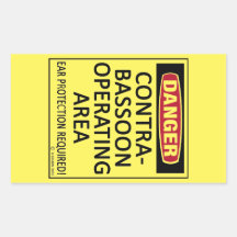 Kontrabasson-Operationsbereich Rechteckkantaufkleb