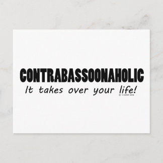Kontrabassoonaholisches Leben Postkarte