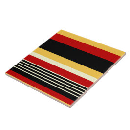 Kontragelb mit Rot Fliese