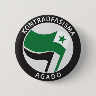 Kontraress faŝ isma-agado Esperanto Button