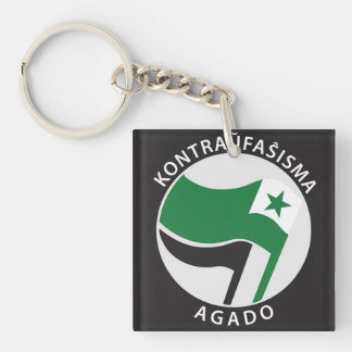 Kontraress faŝ isma-agado Esperanto Schlüsselanhänger