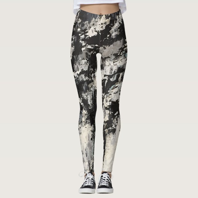 Kontrast Leggings (Vorderseite)