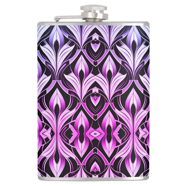 Kontrast zwischen Schwarz und Magenta Flachmann (Vorderseite)