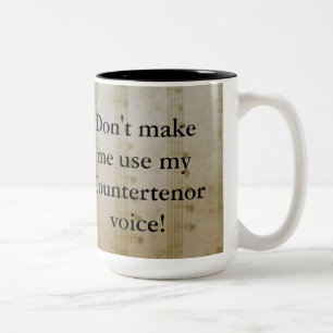Kontratenorschale Zweifarbige Tasse