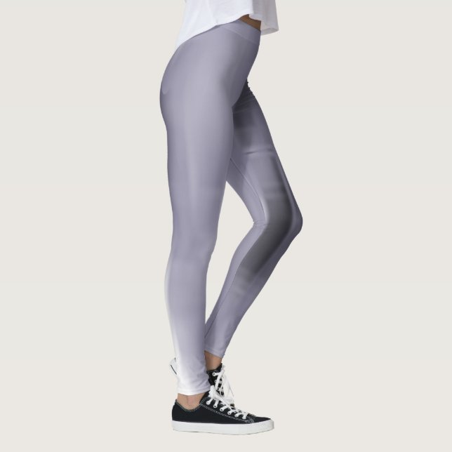 Kontratraste schwarz-weiß glänzende Formen Leggings (Rechts)
