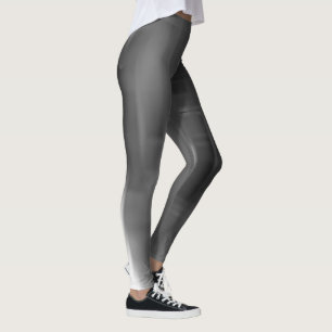 Kontratraste schwarz-weiß glänzende Formen Leggings