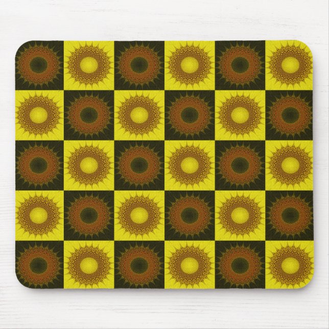 Kontratratraste Abstrakte Mosaikfliesen - Mousepad (Vorne)