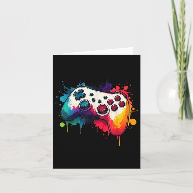 Kontrolle aller Videospielcontroller-Gamer Karte (Vorderseite)