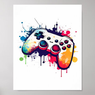 Kontrolle aller Videospielcontroller-Gamer Poster