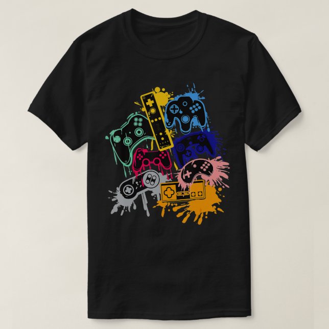 Kontrolle aller Videospielcontroller von Things  T-Shirt (Design vorne)