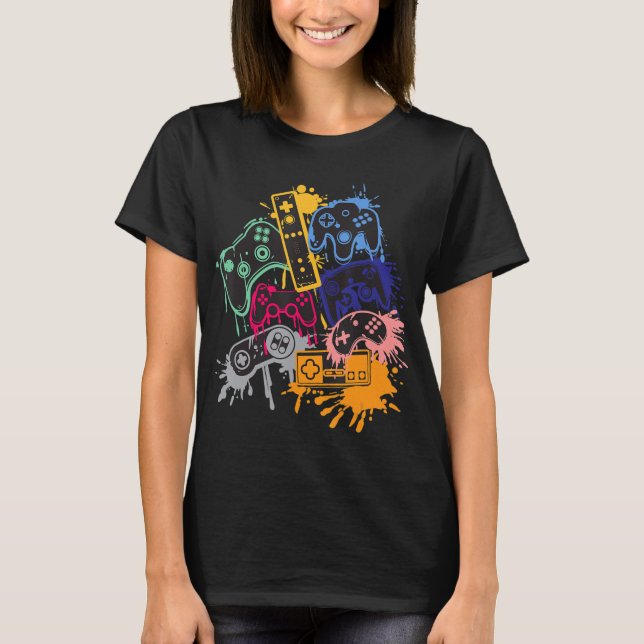 Kontrolle aller Videospielcontroller von Things T-Shirt (Vorderseite)