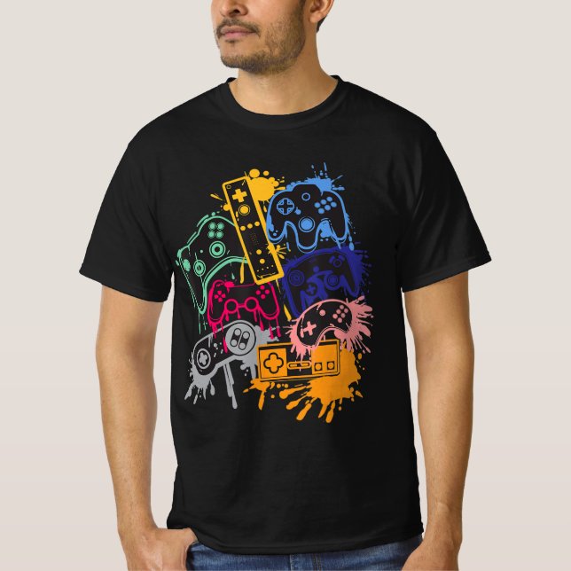 Kontrolle aller Videospielcontroller von Things T-Shirt (Vorderseite)