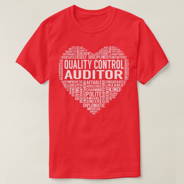 Kontrolle Auditor Herz T-Shirt (Design vorne)