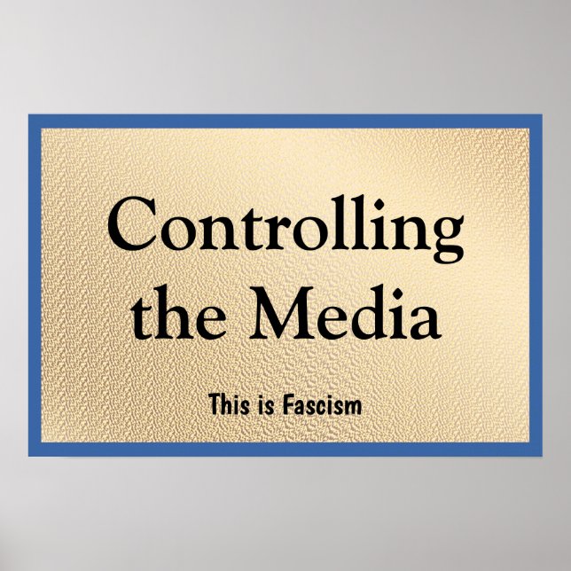 Kontrolle der Medien Poster (Vorne)