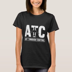 Kontrolle des Flugverkehrs ATC-Fluglotsen T-Shirt