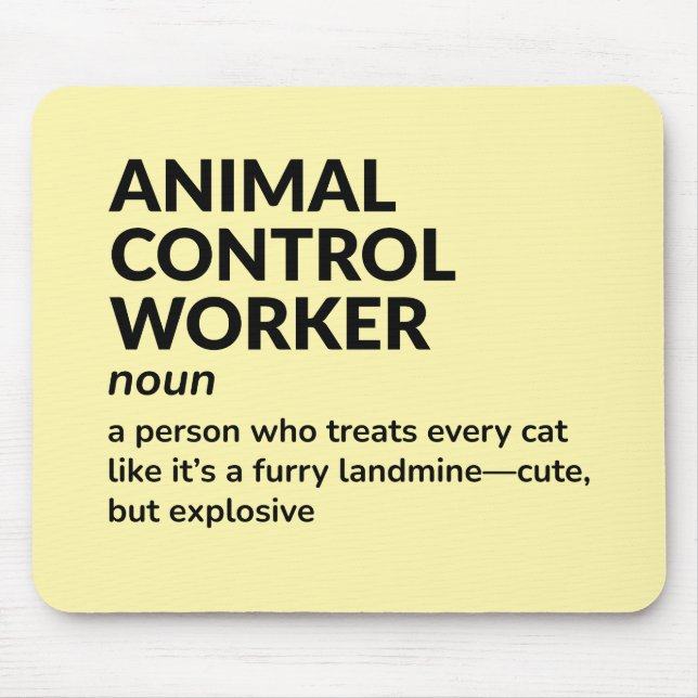 Kontrolle für Mitarbeiter - Jobdefinitionsgeschenk Mousepad (Vorne)