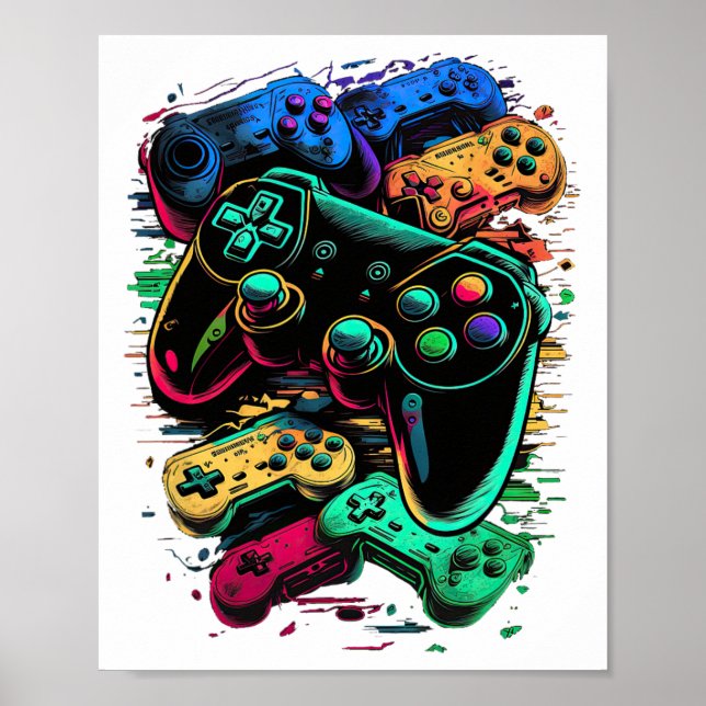 Kontrolle Gamer-Videospielcontroller 1 Poster (Vorne)