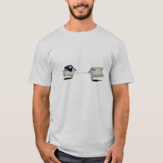 Kontrolle gegen Entweichen T-Shirt (Vorderseite)