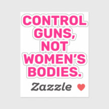 Kontrolle-Gewehre Nicht Frauenkörper in rosa Weiß