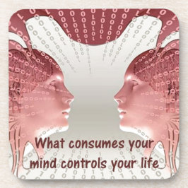 Kontrolle Ihr Lebensangebot Positives Denken Spric Getränkeuntersetzer