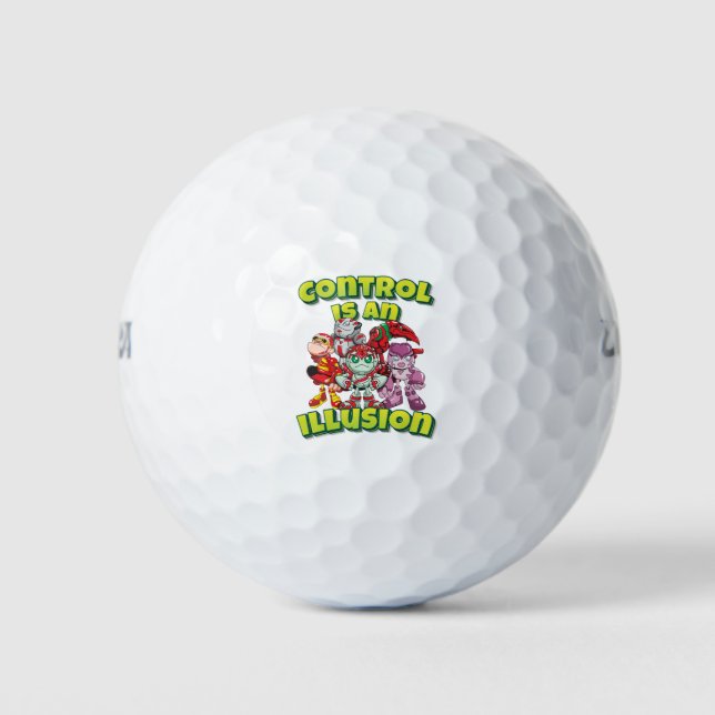 Kontrolle ist eine Illusion Robot AI Golfball (Vorderseite)