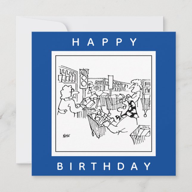 Kontrolle Verkehrsleuchten in einem Supermarkt Karte (Vorderseite)