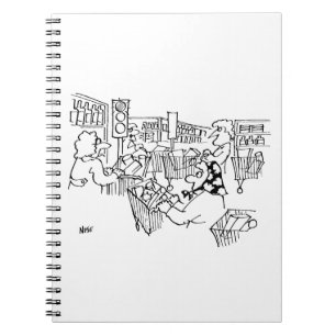 Kontrolle Verkehrsleuchten in einem Supermarkt Notizblock