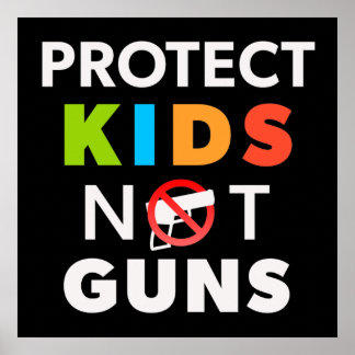 Kontrolle von Waffen - Kinder schützen, keine Gewa Poster