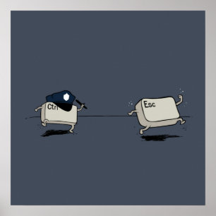 Kontrolle vs. Escape Poster