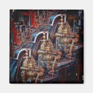 Kontrollen eines Dampflokomotive-Motor-Magneten Magnet