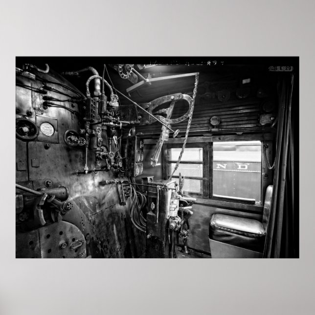 KONTROLLEN VON STEAM LOCOMOTIVE NR. 611 c. 1950 Poster (Vorne)