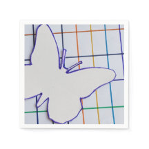 KONTROLLIERTE BUTTERFLY PAPIERNAPKINE