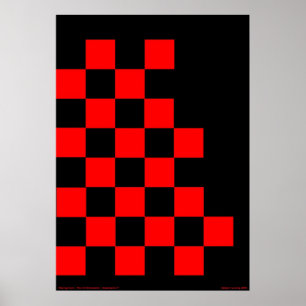 Kontrollierte Flagge Poster