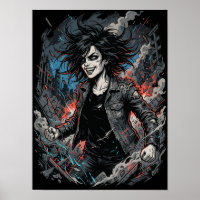 Kontrolliertes Chaos Punk-Mädchen | Urbane Grunge-
