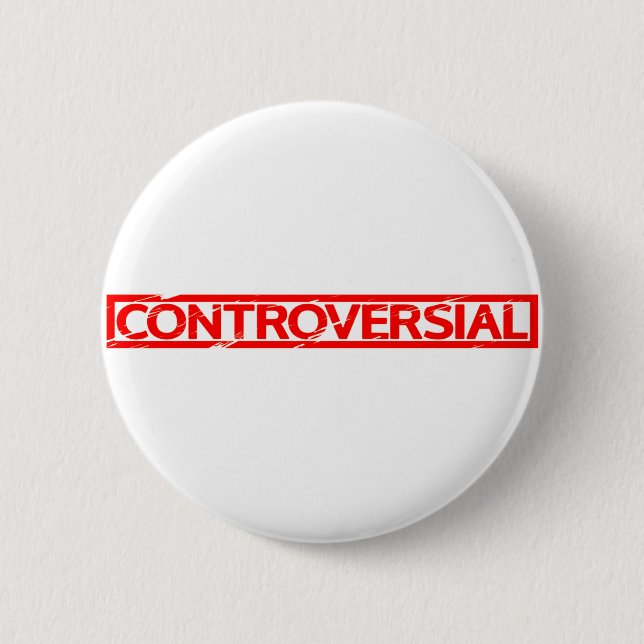 kontroverse Briefmarke Button (Vorderseite)