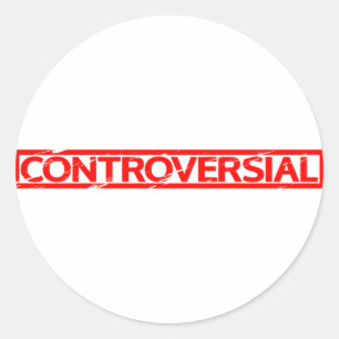 kontroverse Briefmarke Runder Aufkleber