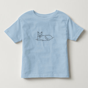 Kontur Art zeichnend - Katzen legen, Shirt färben