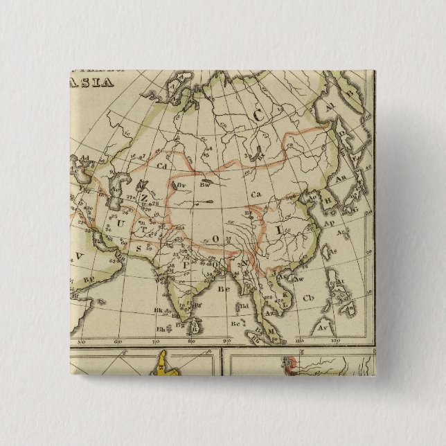 Kontur Asien, Amerika usw. Button (Vorderseite)