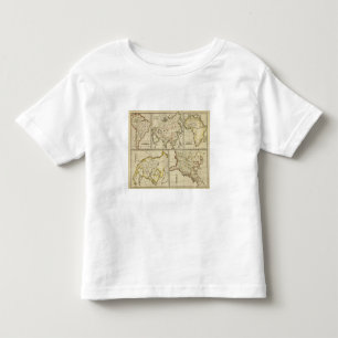 Kontur Asien, S Amerika, usw. Kleinkind T-shirt