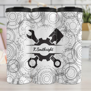 Kontur der Kolbenstange Thermosbecher