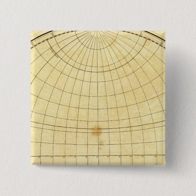 Kontur der östlichen Hemisphäre Button (Vorderseite)