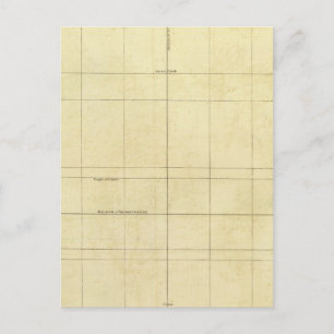 Kontur der Weltkarte Postkarte