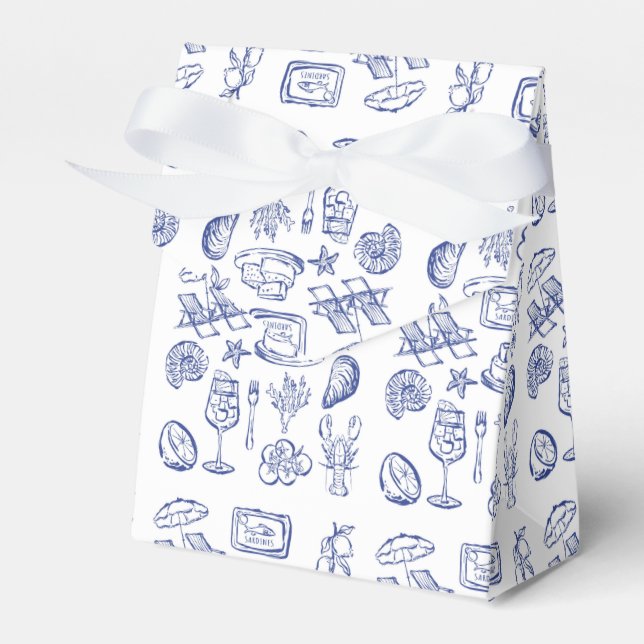 Kontur des Mittelmeerraums Geschenkschachtel (Vorderseite)