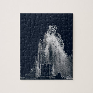 Kontur einer blauen Nacht Puzzle