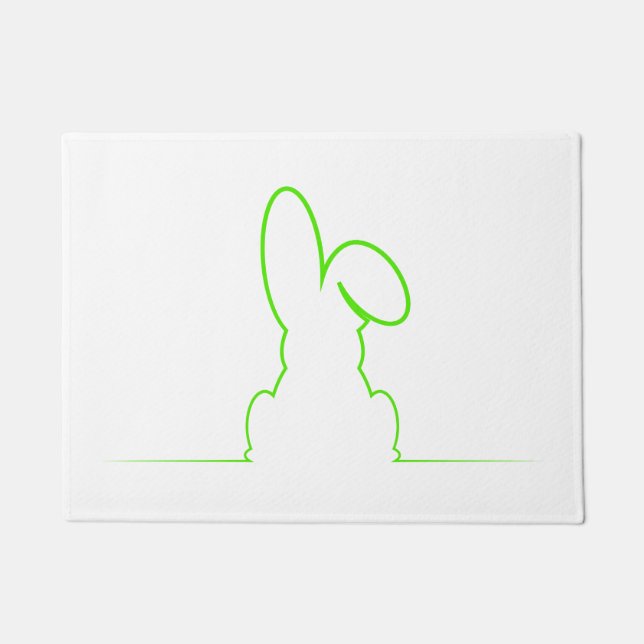 Kontur eines Haselicht gre Fußmatte (Vorderseite)