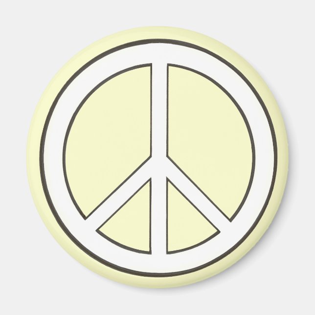 Kontur Friedenszeichen Magnet (Vorne)